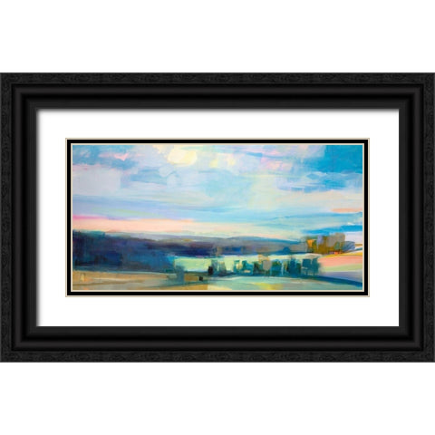 Scamman Farm 1 Black Ornate Wood Framed Art Print with Double Matting by Robbins, Kathleen