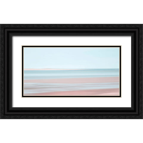 Pastel Abstract Beach 4 Black Ornate Wood Framed Art Print with Double Matting by Ryan, Brooke T.