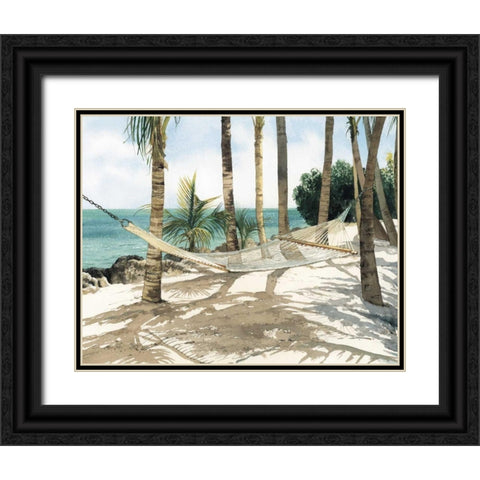 Hold All Calls Black Ornate Wood Framed Art Print with Double Matting by Roberts, Linda