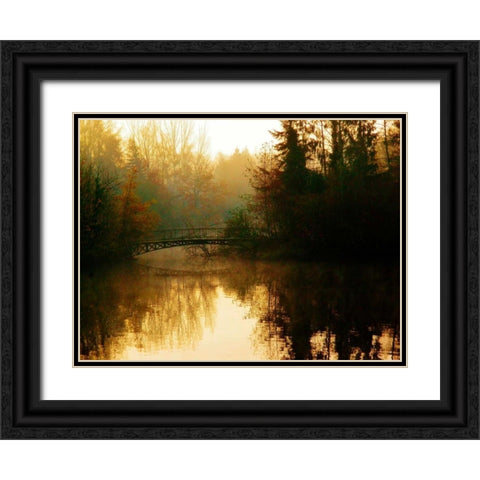 Marcels Hidden Treasure Black Ornate Wood Framed Art Print with Double Matting by Rickenbacher, John W.
