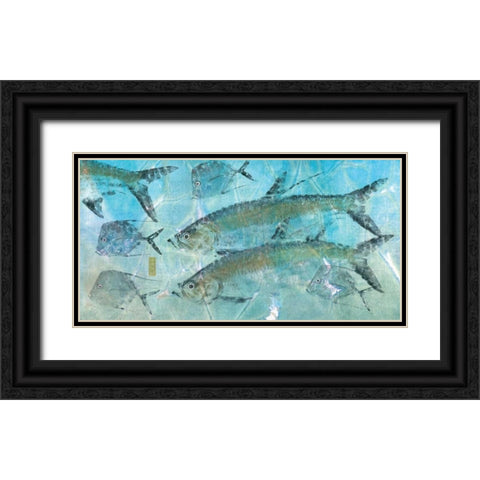Tarpon Lagoon Black Ornate Wood Framed Art Print with Double Matting by Roberts, Jim