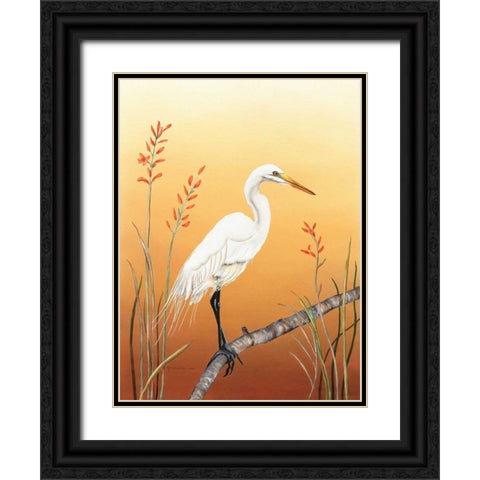 Warm Sky Black Ornate Wood Framed Art Print with Double Matting by Reichow, Christine