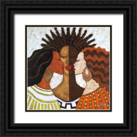Every Woman Black Ornate Wood Framed Art Print with Double Matting by Stewart, Monica