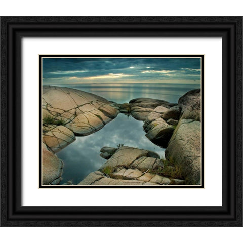 Edge of Time Black Ornate Wood Framed Art Print with Double Matting by Suchocki, Irene