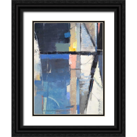 Woodlands No. 63 Black Ornate Wood Framed Art Print with Double Matting by Slonim, David Michael