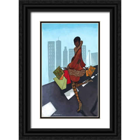 Take Over Black Ornate Wood Framed Art Print with Double Matting by Stephens, Phyllis