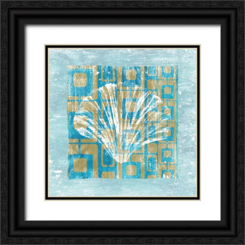 Shell Game 1 Black Ornate Wood Framed Art Print with Double Matting by Soave, Alicia