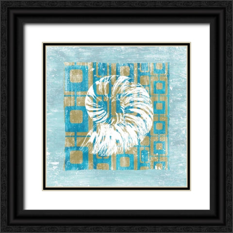 Shell Game 4 Black Ornate Wood Framed Art Print with Double Matting by Soave, Alicia