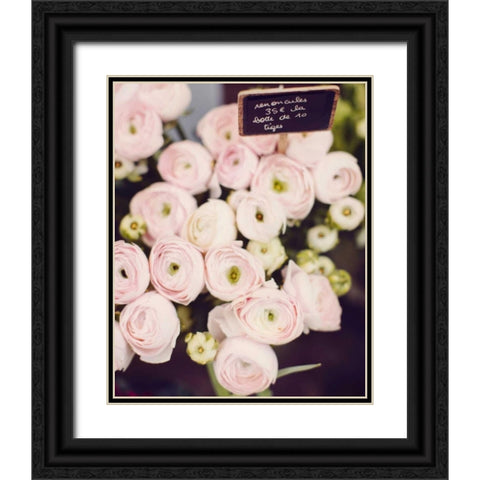 Flower Market Black Ornate Wood Framed Art Print with Double Matting by Suchocki, Irene