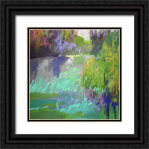 Flowing Through Black Ornate Wood Framed Art Print with Double Matting by Schmidt, Jane