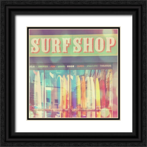 Seaside Summer Black Ornate Wood Framed Art Print with Double Matting by Soffia, Myan