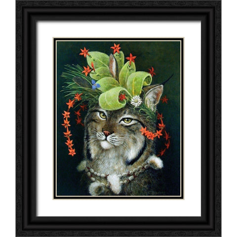 Glorious Forest Hat Black Ornate Wood Framed Art Print with Double Matting by Schmitz, Carolyn