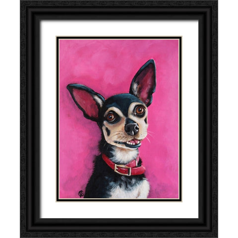 Bubba Black Ornate Wood Framed Art Print with Double Matting by Stewart, Lucia