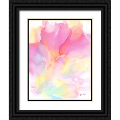 Fairytale Black Ornate Wood Framed Art Print with Double Matting by SoosooStudios