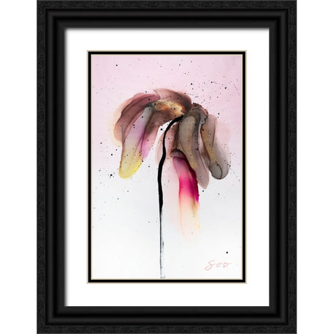 Rebirth Black Ornate Wood Framed Art Print with Double Matting by SoosooStudios