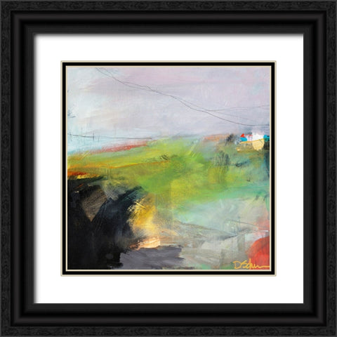 Distant Fields Black Ornate Wood Framed Art Print with Double Matting by Schuerbeke, Deanna