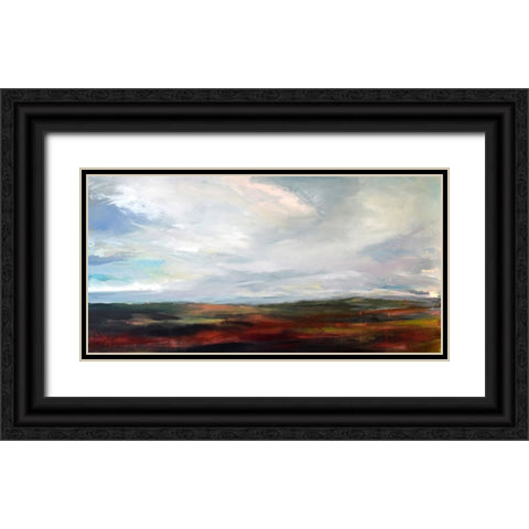 Looking East Black Ornate Wood Framed Art Print with Double Matting by Schuerbeke, Deanna