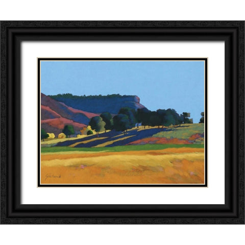 Blue Skies Black Ornate Wood Framed Art Print with Double Matting by Silverwood, Mary