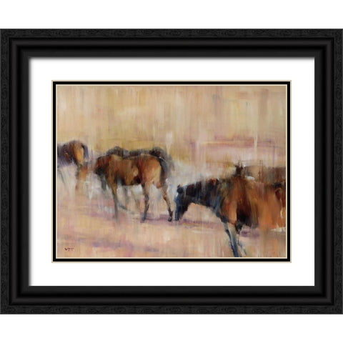 Kentucky Morning Black Ornate Wood Framed Art Print with Double Matting by Tonov, Valtcho