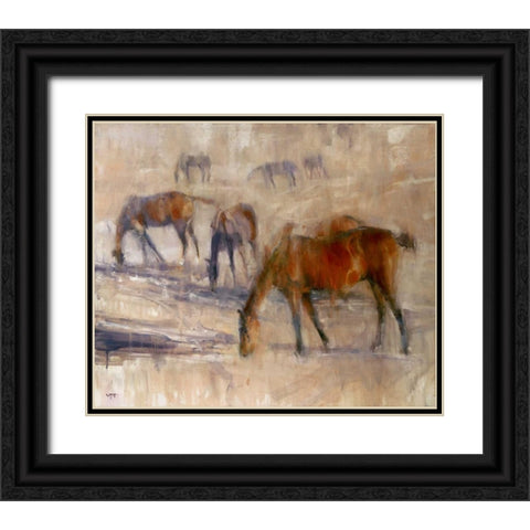 Kentucky Morning 3 Black Ornate Wood Framed Art Print with Double Matting by Tonov, Valtcho