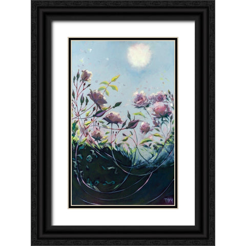 Deep Communication Black Ornate Wood Framed Art Print with Double Matting by Timmerman, Lisa