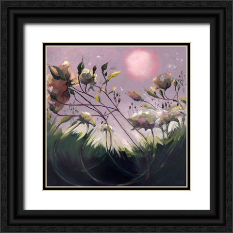 Evening Communication Black Ornate Wood Framed Art Print with Double Matting by Timmerman, Lisa