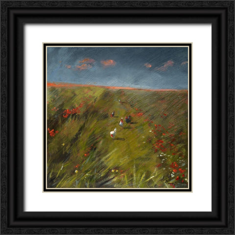 The Long Walk Home Black Ornate Wood Framed Art Print with Double Matting by Timmerman, Lisa
