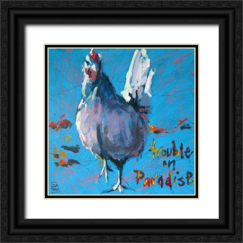Trouble in Paradise Black Ornate Wood Framed Art Print with Double Matting by Timmerman, Lisa