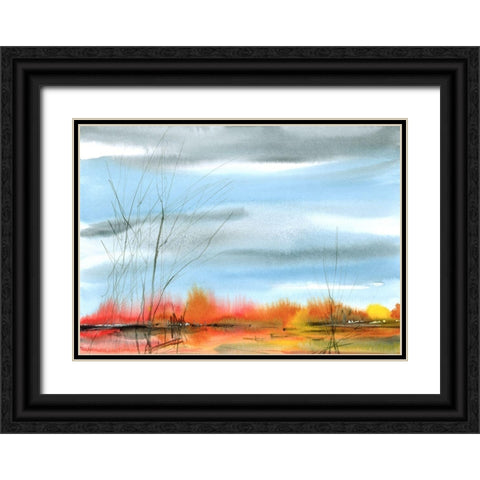 Interference; The Voice You Hear Is Your Own Black Ornate Wood Framed Art Print with Double Matting by Vainio, Caryn