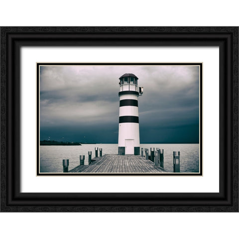 Before The Storm Black Ornate Wood Framed Art Print with Double Matting by Vitomirov, Igor
