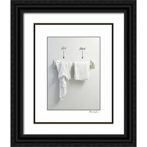 His and Hers Black Ornate Wood Framed Art Print with Double Matting by Vaughn, Steve