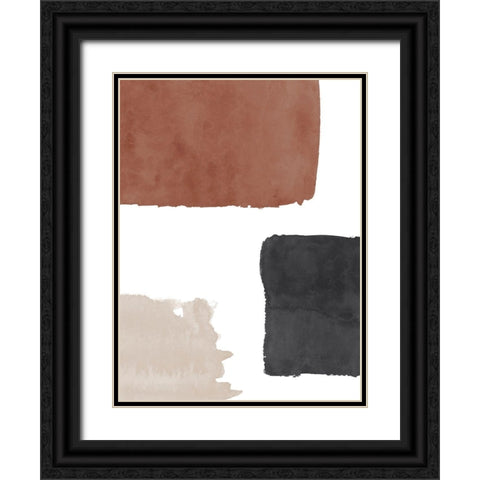 Terracotta No. 1 Black Ornate Wood Framed Art Print with Double Matting by Wong, Brandon