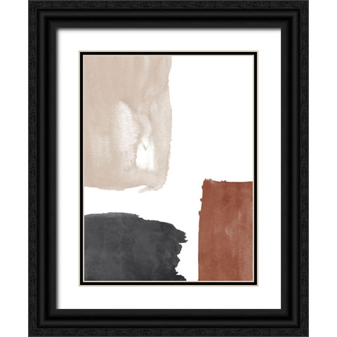 Terracotta No. 2 Black Ornate Wood Framed Art Print with Double Matting by Wong, Brandon