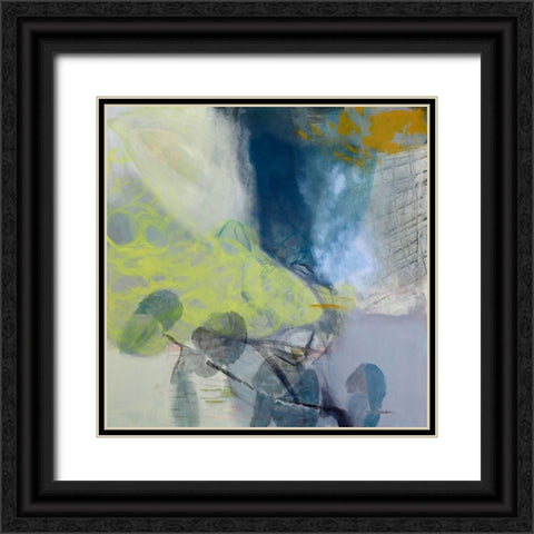 Clearing Space Black Ornate Wood Framed Art Print with Double Matting by Walther, Jayne