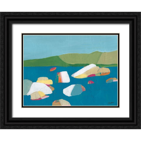Sand Harbor No. 2 Black Ornate Wood Framed Art Print with Double Matting by Weiss, Jan