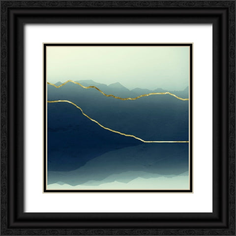 Gold Lined Alps Black Ornate Wood Framed Art Print with Double Matting by Wustenhagen, Dirk