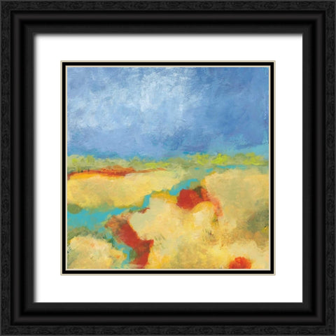 Meandering River Black Ornate Wood Framed Art Print with Double Matting by Weiss, Jan