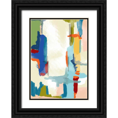 Deconstructed Landscape 1 Black Ornate Wood Framed Art Print with Double Matting by Weiss, Jan