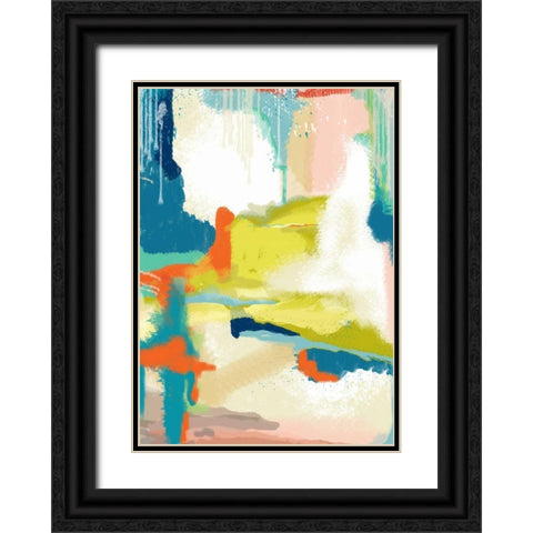 Deconstructed Landscape 2 Black Ornate Wood Framed Art Print with Double Matting by Weiss, Jan