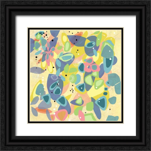 Falling on Water 1 Black Ornate Wood Framed Art Print with Double Matting by Weiss, Jan