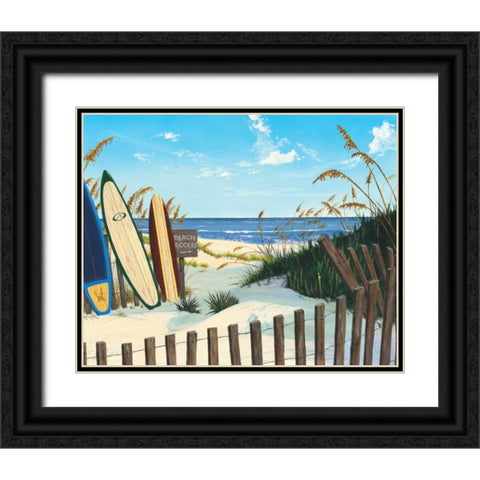 Beach Access Black Ornate Wood Framed Art Print with Double Matting by Westmoreland, Scott