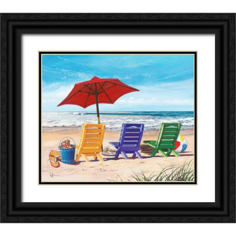 Beachy Keen Black Ornate Wood Framed Art Print with Double Matting by Westmoreland, Scott