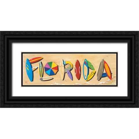 Florida Black Ornate Wood Framed Art Print with Double Matting by Westmoreland, Scott