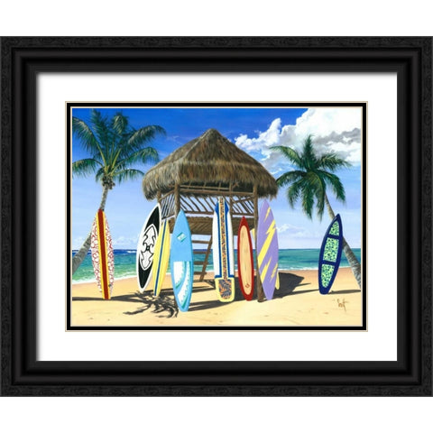 Our Gang Black Ornate Wood Framed Art Print with Double Matting by Westmoreland, Scott