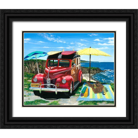 Palisades Picnic Black Ornate Wood Framed Art Print with Double Matting by Westmoreland, Scott