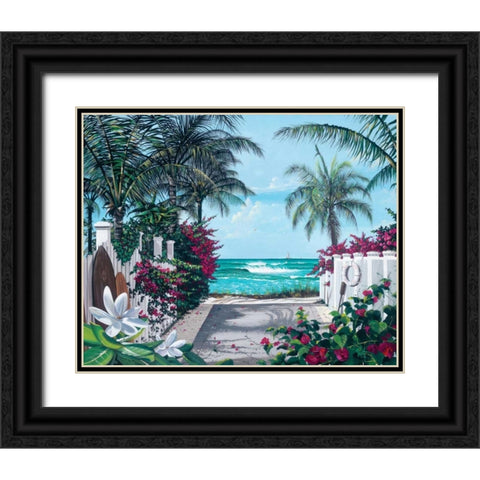 Pathway to Paradise Black Ornate Wood Framed Art Print with Double Matting by Westmoreland, Scott