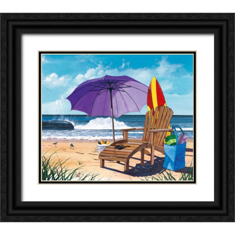 Shore Thing Black Ornate Wood Framed Art Print with Double Matting by Westmoreland, Scott