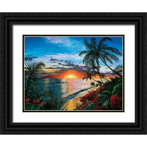Sunset Serenade Black Ornate Wood Framed Art Print with Double Matting by Westmoreland, Scott