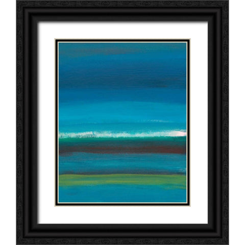 Night Coast One Black Ornate Wood Framed Art Print with Double Matting by Weiss, Jan