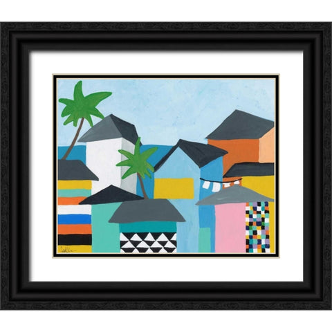 Beachfront Property 3 Black Ornate Wood Framed Art Print with Double Matting by Weiss, Jan
